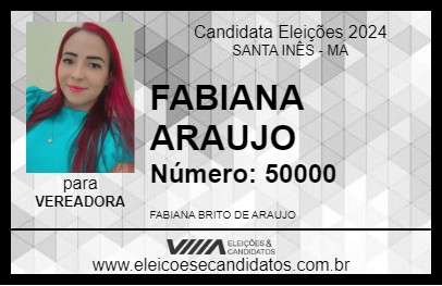 Candidato FABIANA ARAUJO 2024 - SANTA INÊS - Eleições