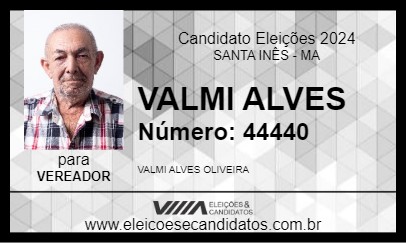 Candidato VALMI ALVES 2024 - SANTA INÊS - Eleições