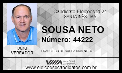 Candidato SOUSA NETO 2024 - SANTA INÊS - Eleições