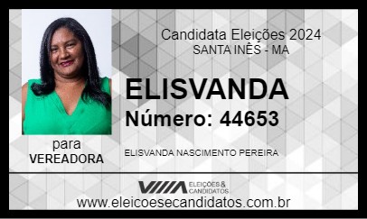 Candidato ELISVANDA 2024 - SANTA INÊS - Eleições