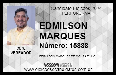 Candidato EDMILSON MARQUES 2024 - PERITORÓ - Eleições