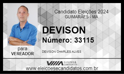 Candidato DEVISON 2024 - GUIMARÃES - Eleições