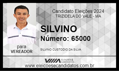 Candidato SILVINO 2024 - TRIZIDELA DO VALE - Eleições