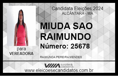 Candidato MIUDA SAO RAIMUNDO 2024 - ALCÂNTARA - Eleições