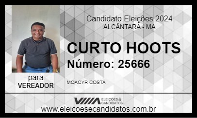 Candidato CURTO HOOTS 2024 - ALCÂNTARA - Eleições