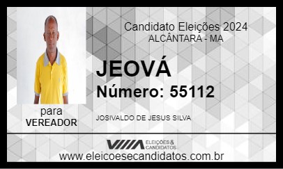 Candidato JEOVÁ 2024 - ALCÂNTARA - Eleições