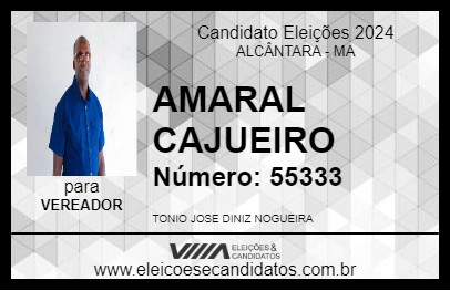 Candidato AMARAL CAJUEIRO 2024 - ALCÂNTARA - Eleições