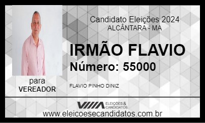 Candidato IRMÃO FLAVIO 2024 - ALCÂNTARA - Eleições