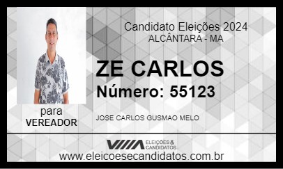 Candidato ZE CARLOS 2024 - ALCÂNTARA - Eleições