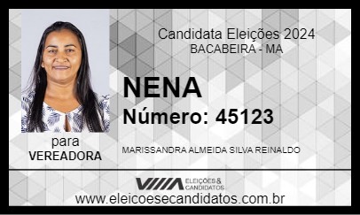 Candidato NENA 2024 - BACABEIRA - Eleições