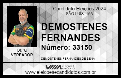 Candidato DEMOSTENES SENA BROWN 2024 - SÃO LUÍS - Eleições