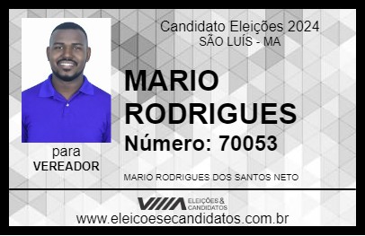 Candidato MARIO RODRIGUES 2024 - SÃO LUÍS - Eleições