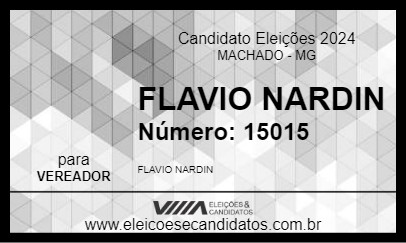 Candidato FLAVIO NARDIN 2024 - MACHADO - Eleições