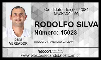 Candidato RODOLFO SILVA 2024 - MACHADO - Eleições