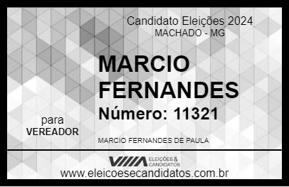 Candidato MARCIO FERNANDES 2024 - MACHADO - Eleições