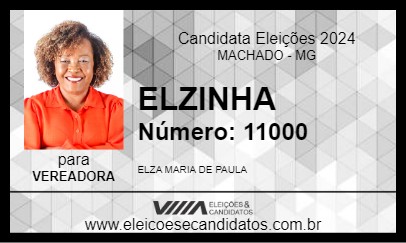 Candidato ELZINHA 2024 - MACHADO - Eleições