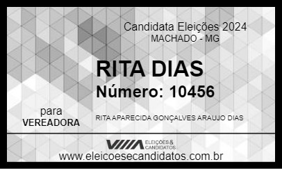 Candidato RITA DIAS 2024 - MACHADO - Eleições