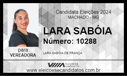 Candidato LARA SABÓIA 2024 - MACHADO - Eleições