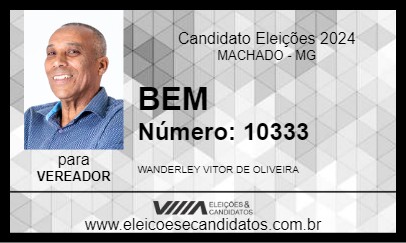 Candidato BEM 2024 - MACHADO - Eleições