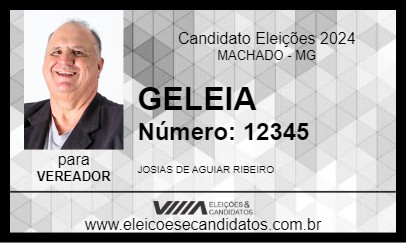 Candidato GELEIA 2024 - MACHADO - Eleições