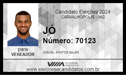 Candidato JÓ 2024 - CARVALHÓPOLIS - Eleições