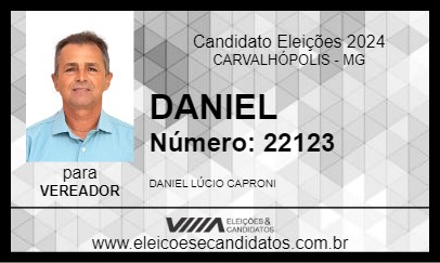 Candidato DANIEL 2024 - CARVALHÓPOLIS - Eleições