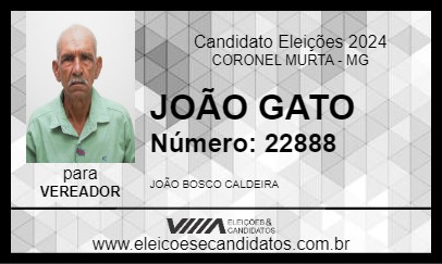 Candidato JOÃO GATO 2024 - CORONEL MURTA - Eleições