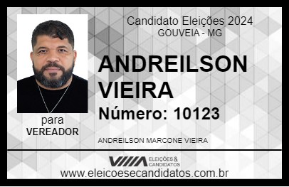 Candidato ANDREILSON VIEIRA 2024 - GOUVEIA - Eleições