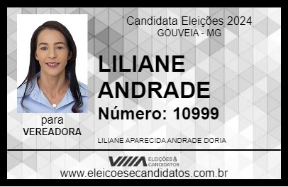 Candidato LILIANE ANDRADE 2024 - GOUVEIA - Eleições