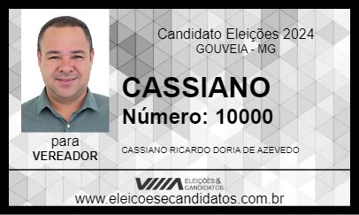 Candidato CASSIANO 2024 - GOUVEIA - Eleições