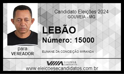 Candidato LEBÃO 2024 - GOUVEIA - Eleições