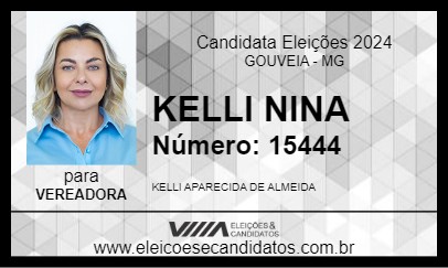 Candidato KELLI NINA 2024 - GOUVEIA - Eleições