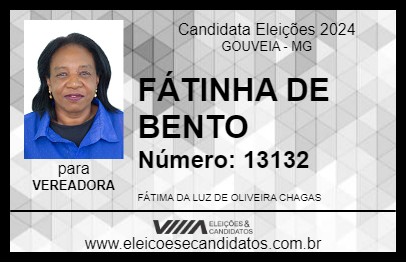 Candidato FÁTINHA DE BENTO 2024 - GOUVEIA - Eleições