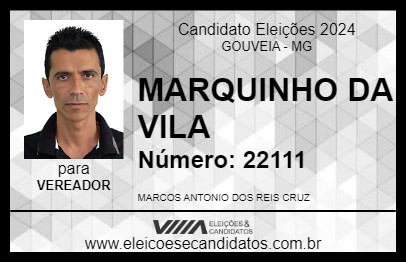 Candidato MARQUINHO DA VILA 2024 - GOUVEIA - Eleições