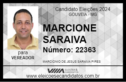 Candidato MARCIONE SARAIVA 2024 - GOUVEIA - Eleições