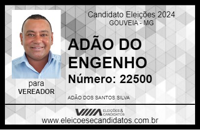 Candidato ADÃO DO ENGENHO 2024 - GOUVEIA - Eleições