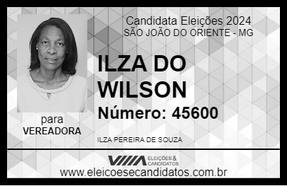 Candidato ILZA DO WILSON 2024 - SÃO JOÃO DO ORIENTE - Eleições