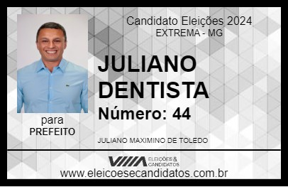 Candidato JULIANO DENTISTA 2024 - EXTREMA - Eleições