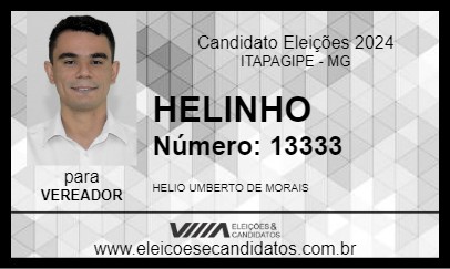 Candidato HELINHO 2024 - ITAPAGIPE - Eleições