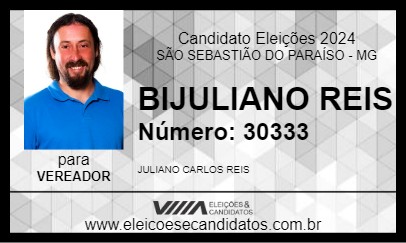 Candidato BIJULIANO REIS 2024 - SÃO SEBASTIÃO DO PARAÍSO - Eleições