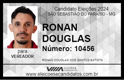 Candidato RONAN DOUGLAS 2024 - SÃO SEBASTIÃO DO PARAÍSO - Eleições