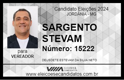 Candidato SARGENTO ESTEVAM 2024 - JORDÂNIA - Eleições