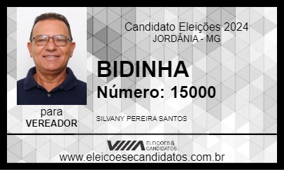 Candidato BIDINHA 2024 - JORDÂNIA - Eleições