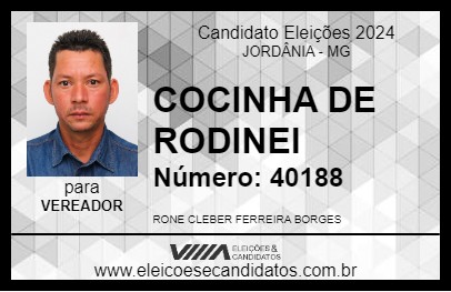 Candidato COCINHA DE RODINEI 2024 - JORDÂNIA - Eleições