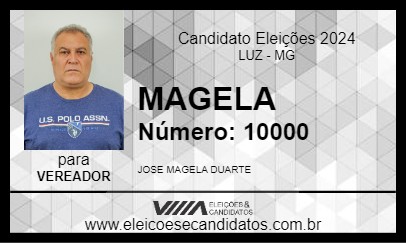 Candidato MAGELA 2024 - LUZ - Eleições