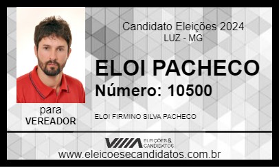 Candidato ELOI PACHECO 2024 - LUZ - Eleições