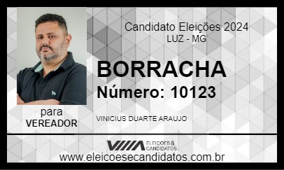 Candidato BORRACHA 2024 - LUZ - Eleições