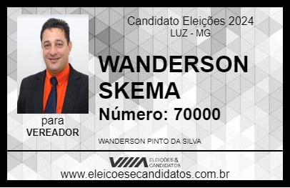 Candidato WANDERSON SKEMA 2024 - LUZ - Eleições