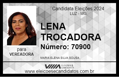 Candidato LENA TROCADORA 2024 - LUZ - Eleições