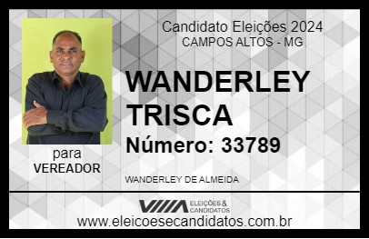 Candidato WANDERLEY TRISCA 2024 - CAMPOS ALTOS - Eleições